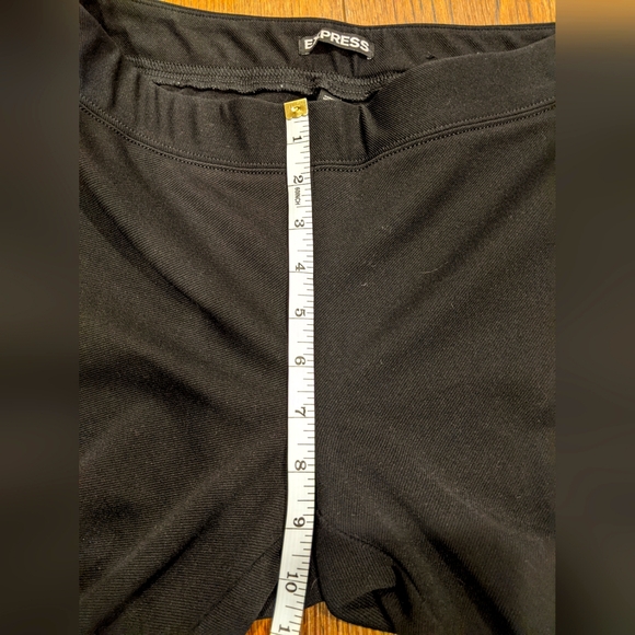 Express black trouser leggings with zip flare size 2 - Picture 6 of 6